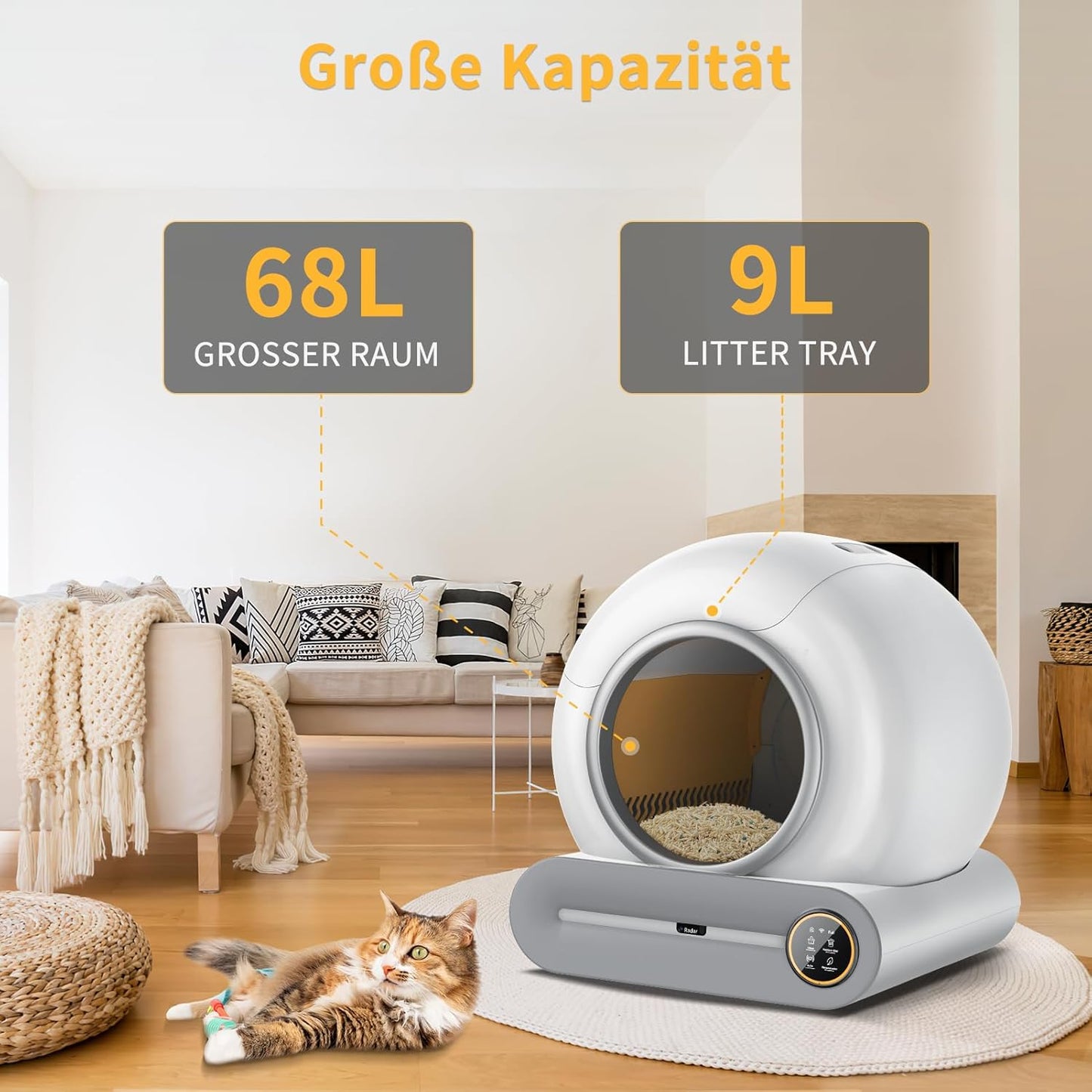 Litter CONNECT™ Vernetztes, Selbstreinigendes Katzenklo